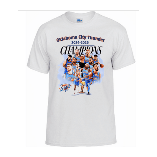 Unisex Short Sleeve T-Shirt (Oklahoma City Thunder 24-25 Championship Tee)