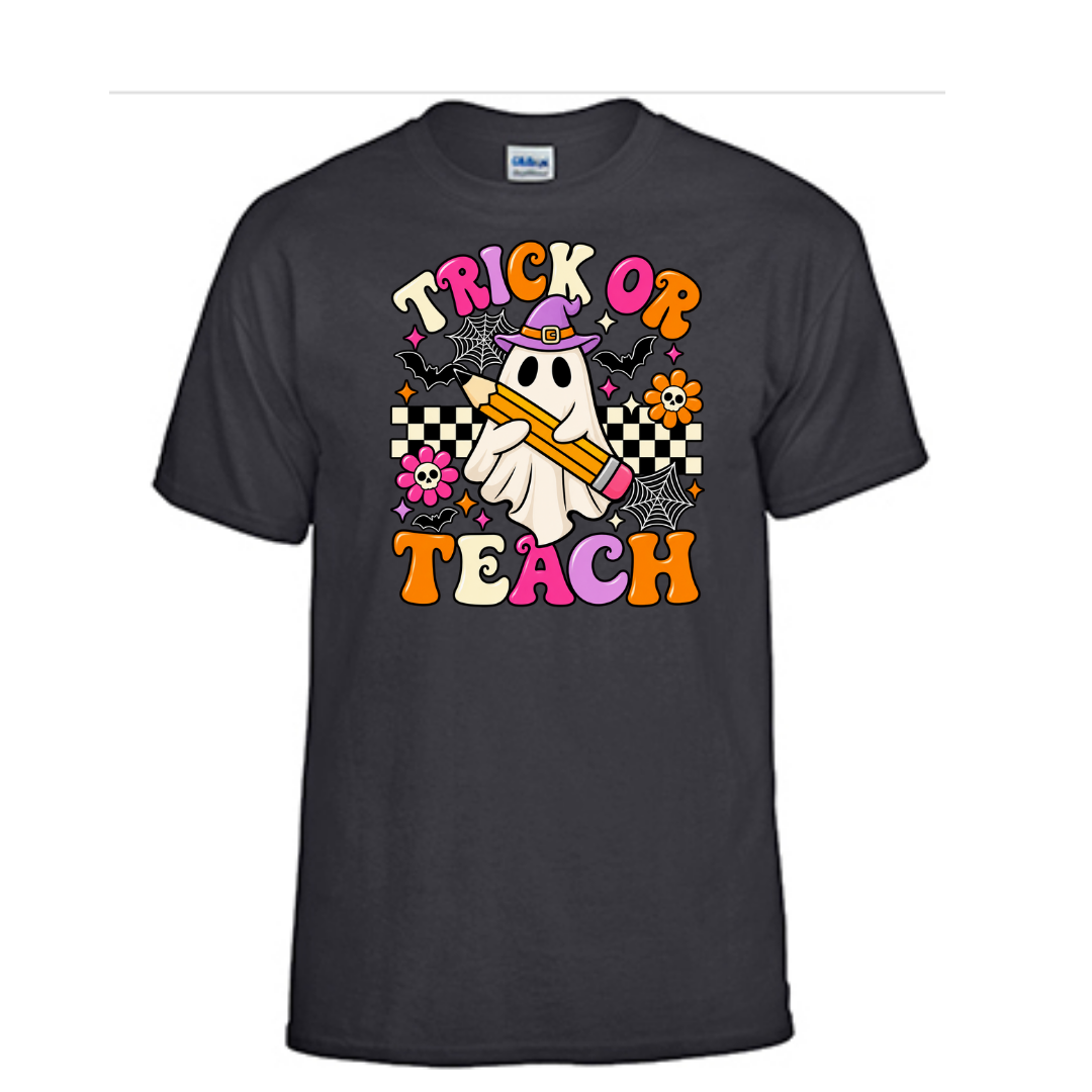 Unisex Short and T-Shirt (Trick or Teach Halloween T-Shirts)