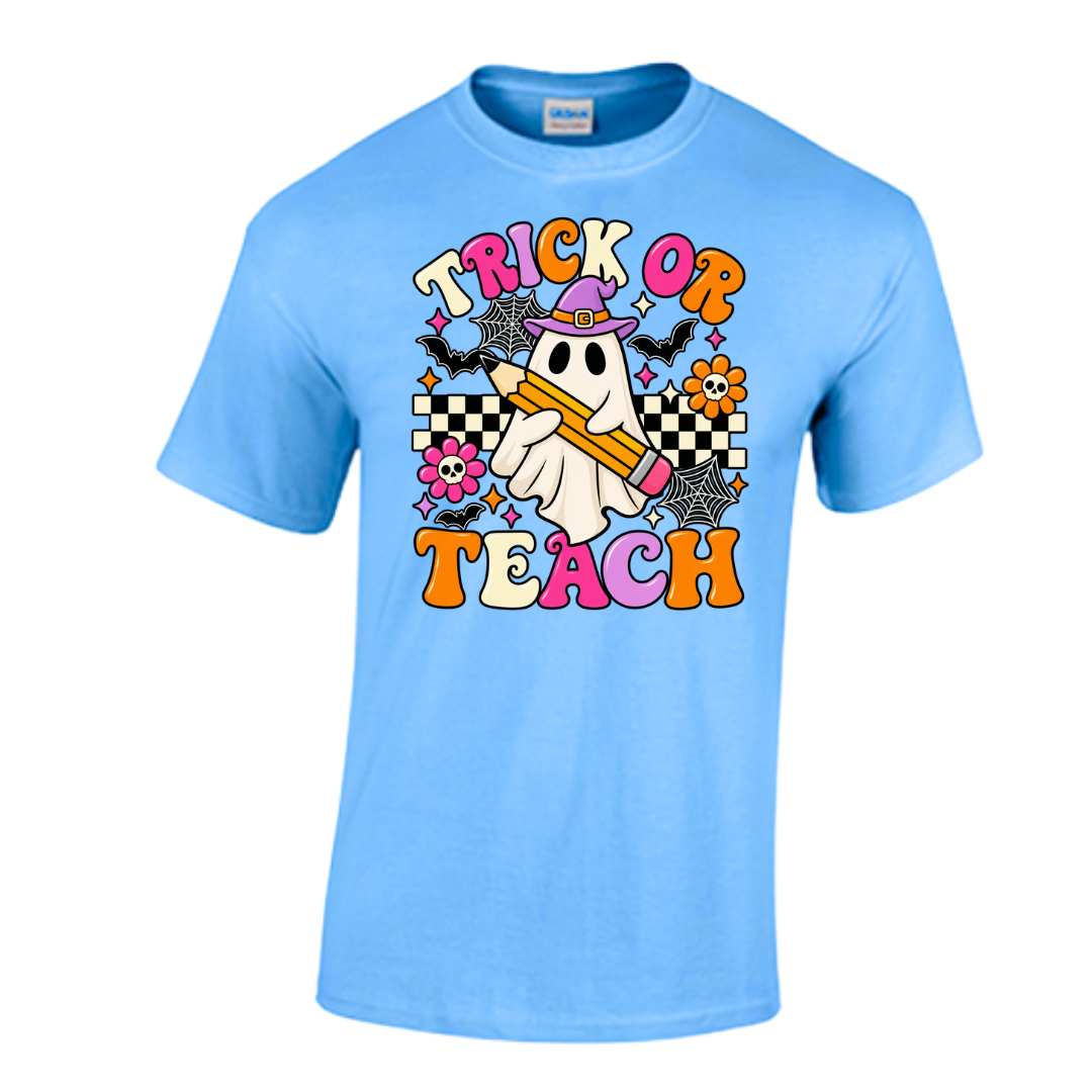 Unisex Short and T-Shirt (Trick or Teach Halloween T-Shirts)