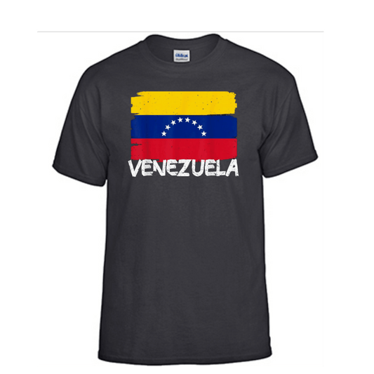 Unisex Short Sleeve T-Shirt (Venezuela Flag Tee)