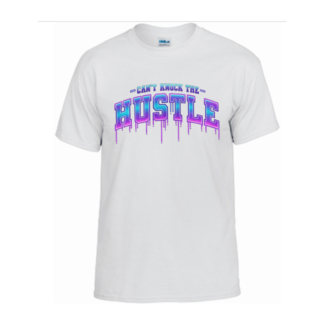 Unisex Short Sleeve T-Shirt (Cant Knock the Hustle White Tee)