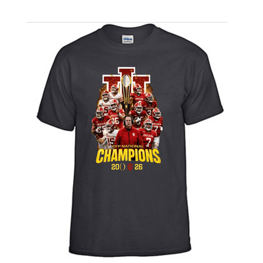 Unisex Short Sleeve T-Shirt (Indiana Hoosiers 2026 Football Championship Tee)